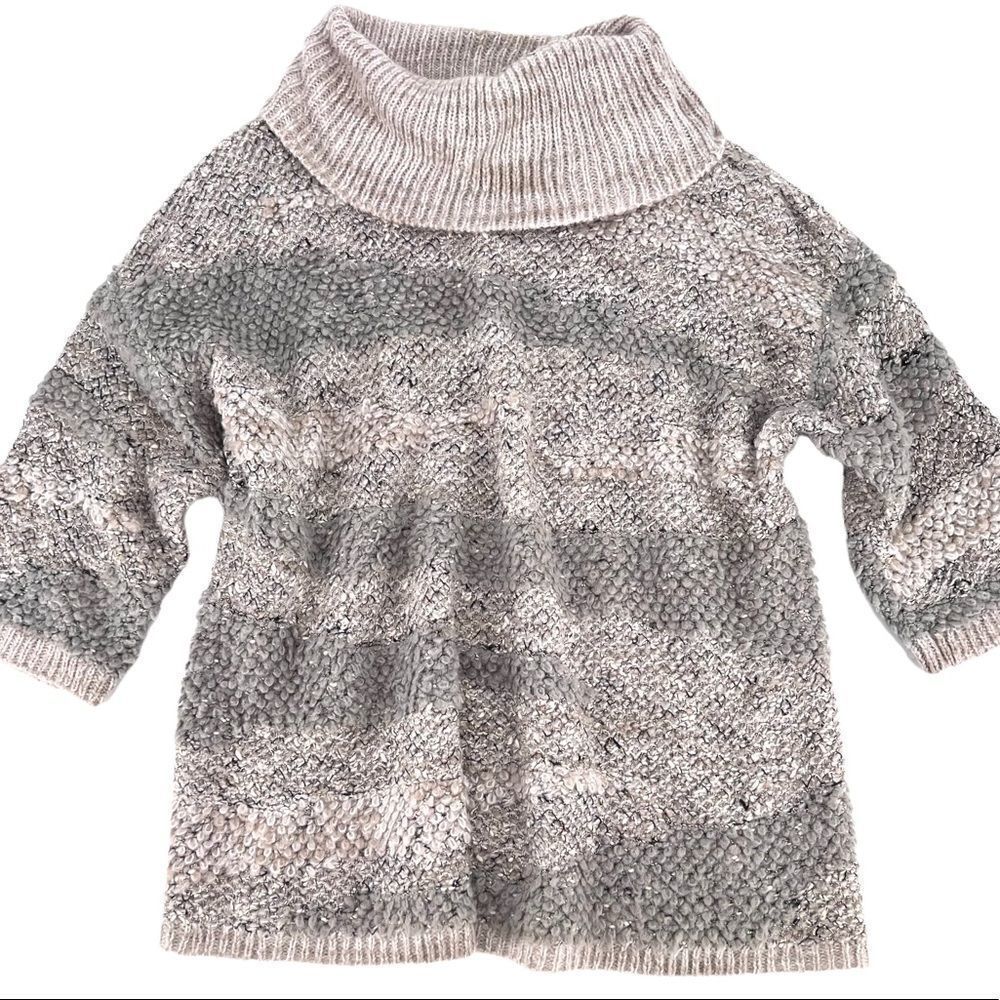 Lucky Brand Cowl‎ Neck Sweater medium oversized chunky layering